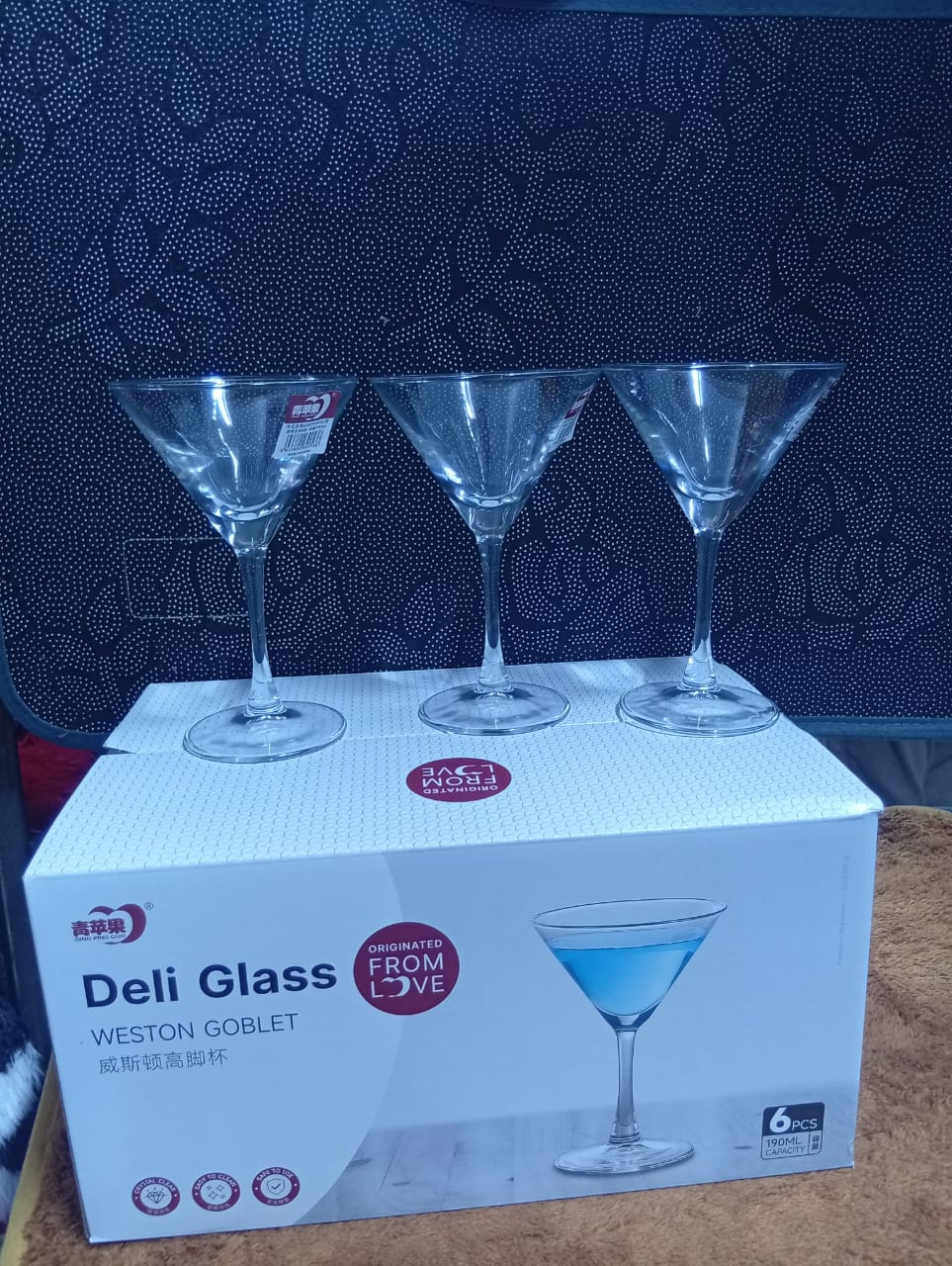 Deli Glassware Martini Glass 6pcs