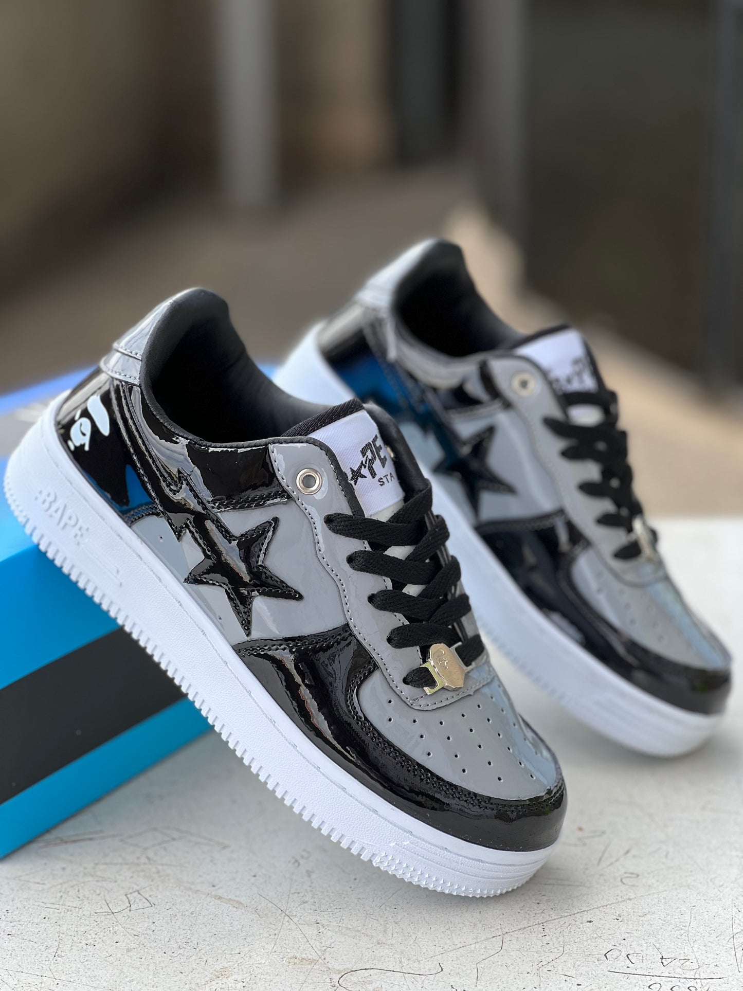 Bape Sta Sneakers - Black/Grey