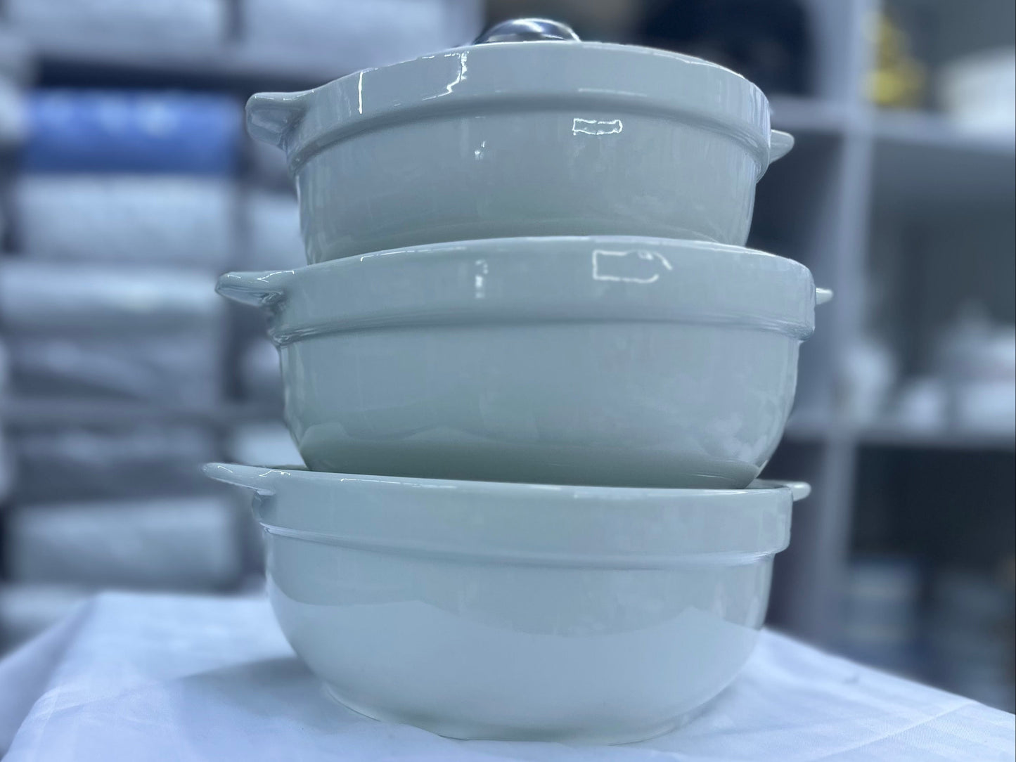 Textured Ceramic Serving Pot Set