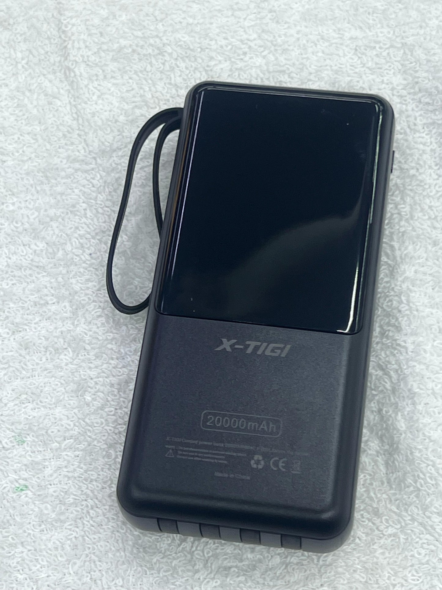 X-TiGi P201 20000mAh Fast Charge Power Bank with Integrated Cables