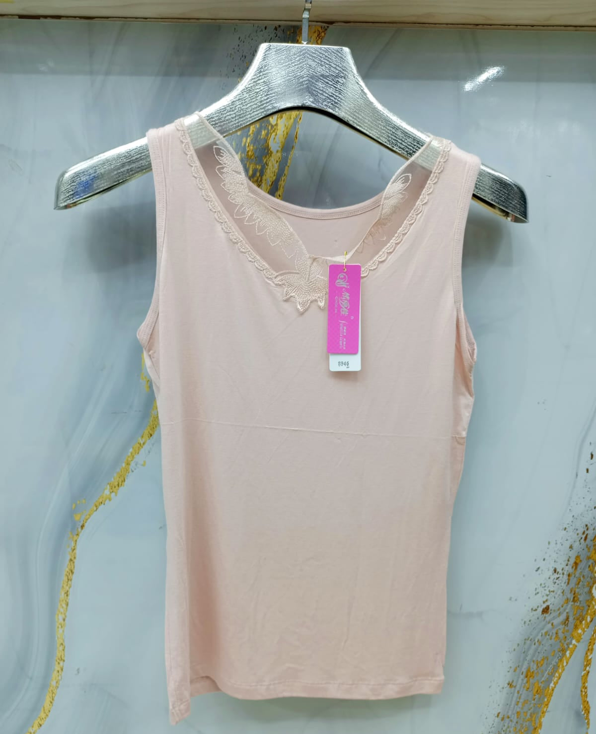 Soft Comfort Lace-Trim Top