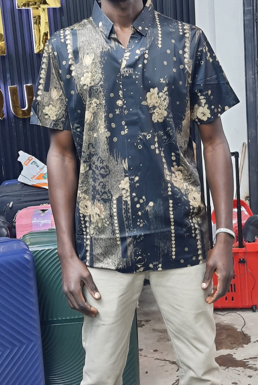 Mens Stretcher Shirt Patterned