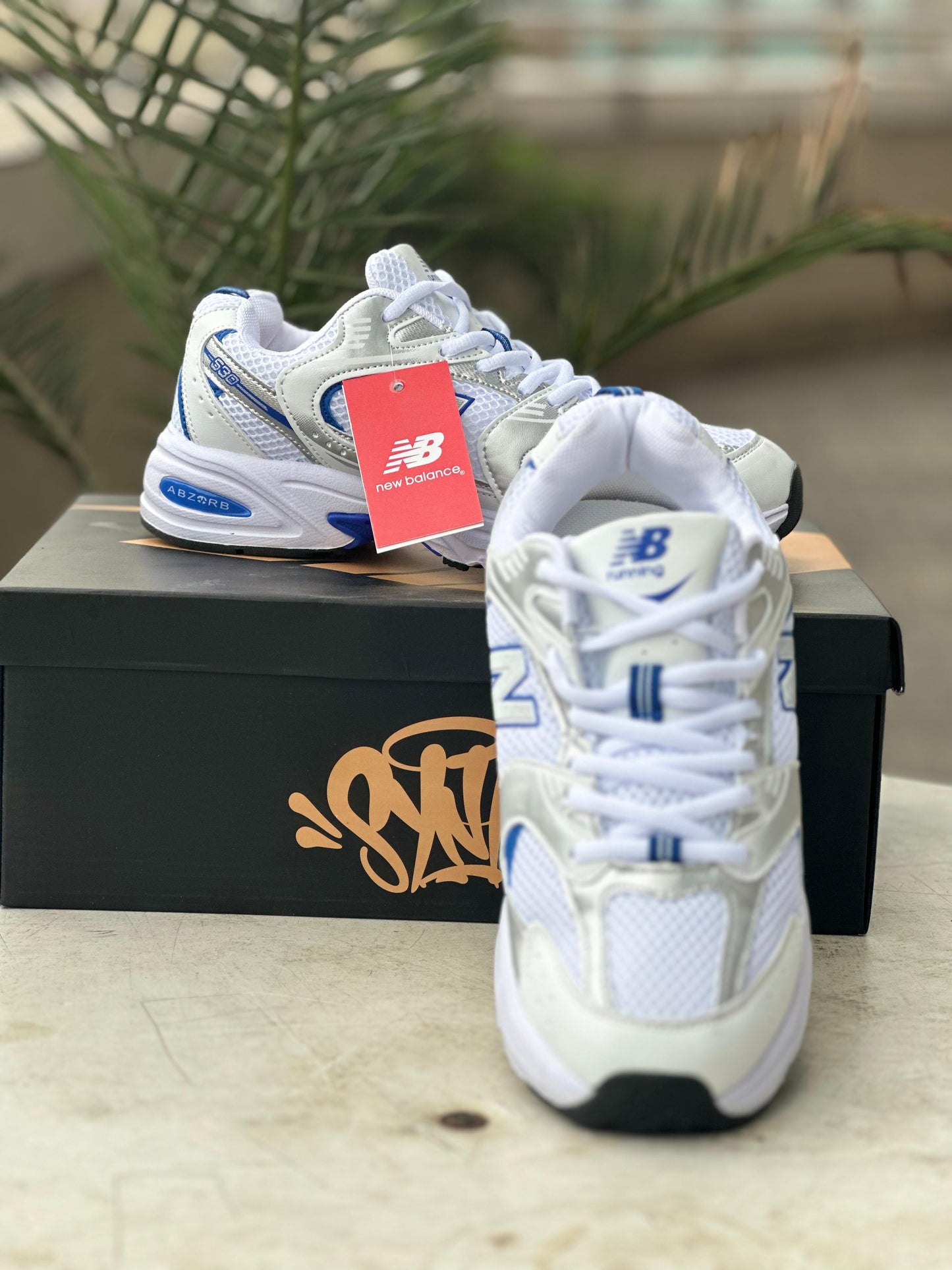 New Balance 530 “White / Silver / Blue” Running Sneakers