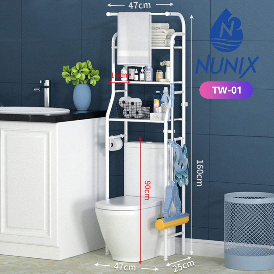NUNIX TW‑01 Over‑Toilet Bathroom Storage Rack