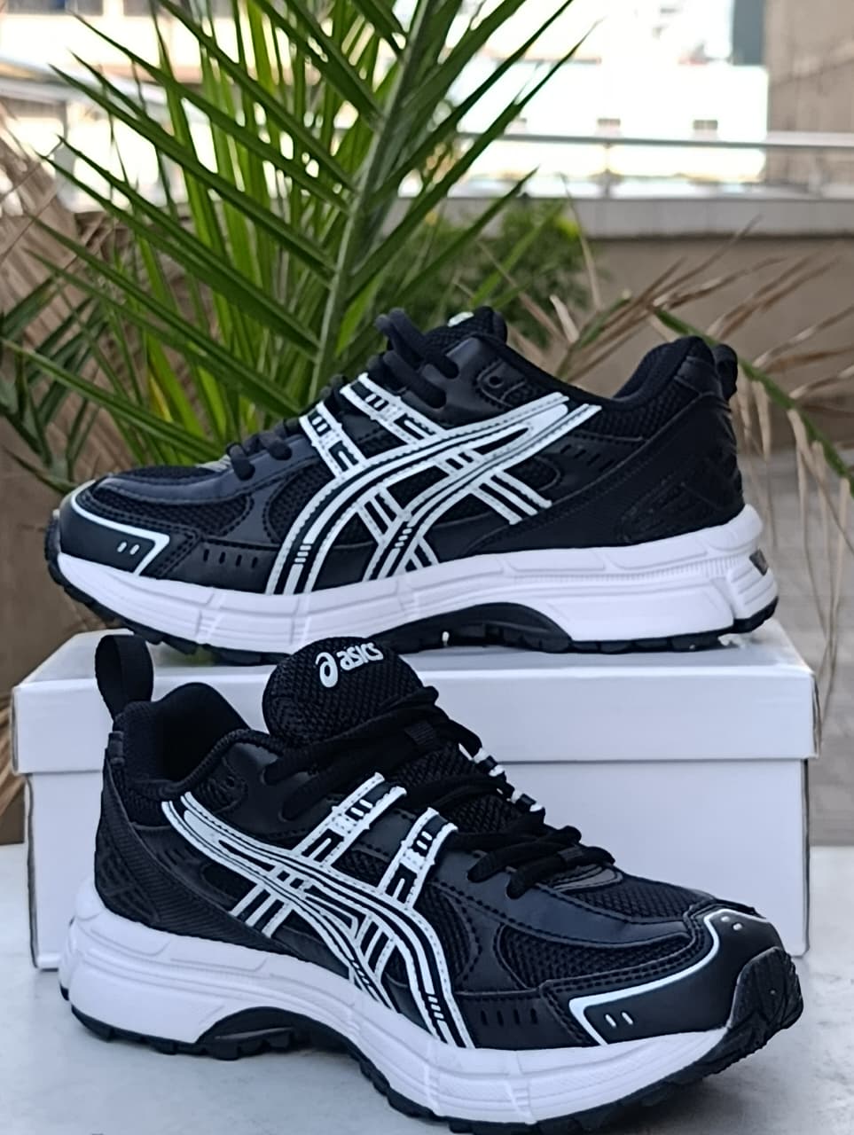 ASICS Retro Trek Runner- Black White