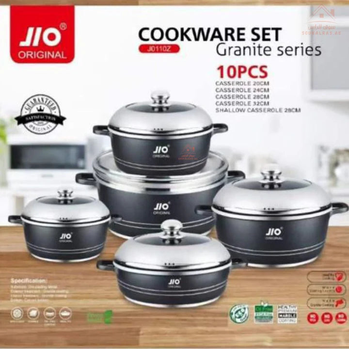 Jio original 10 piece Granite Cookware