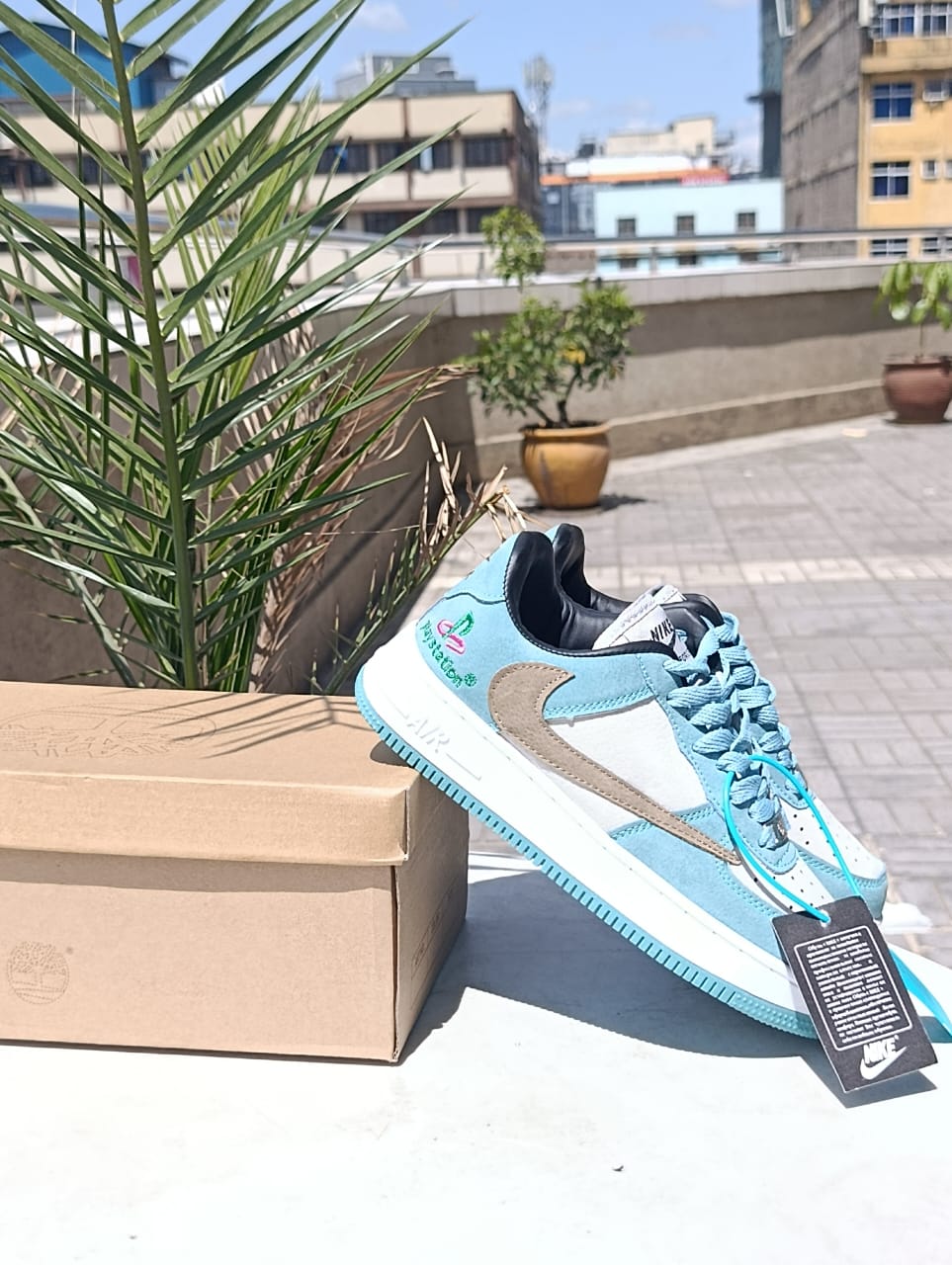 Playstation customized Nike Air Force 1 sneakers