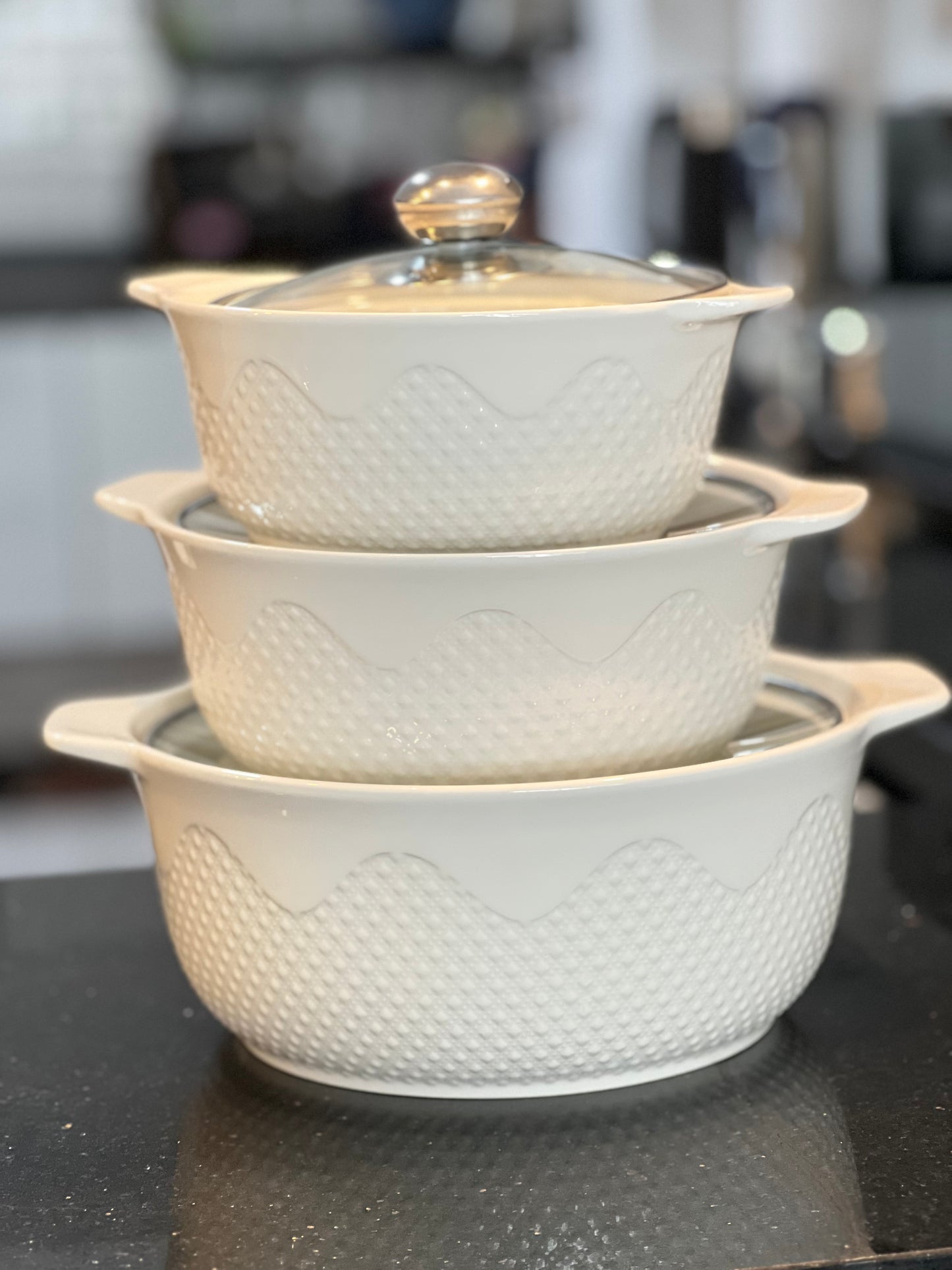 3pc serving bowl set