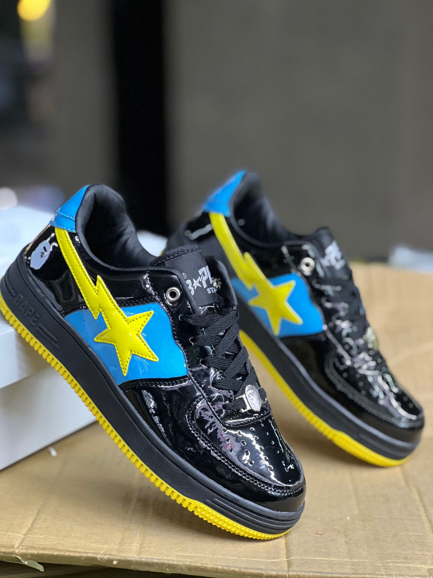 Bape Sta Sneakers - Black / Yellow