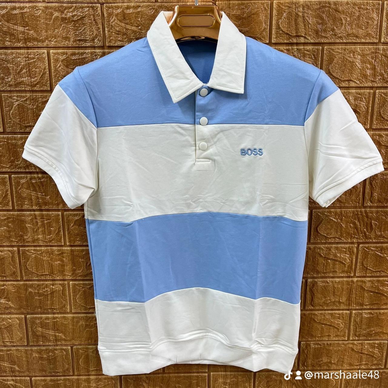 Stripped boss polo shirt - Short Sleeve