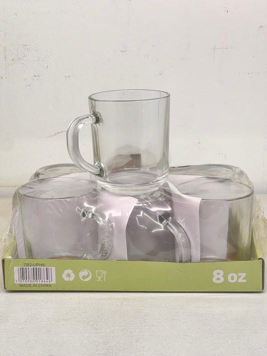 6pc Glass cups set