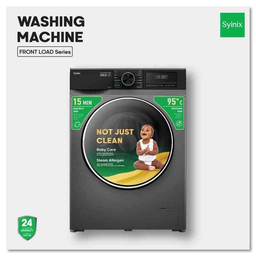 Syinix Washing machine 12kg Front Load