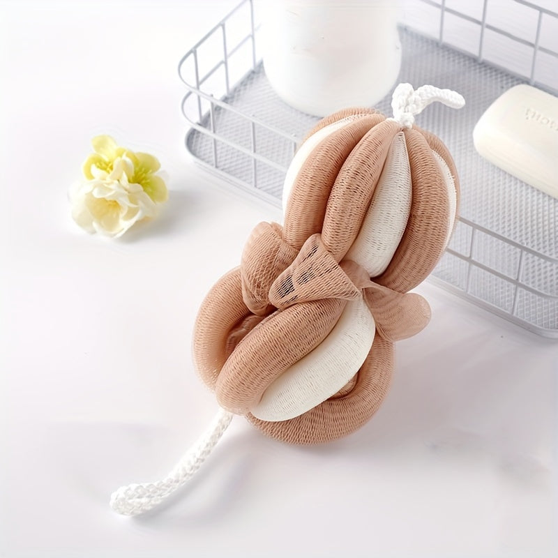 Dual-Tone Mesh Loofah with Handle