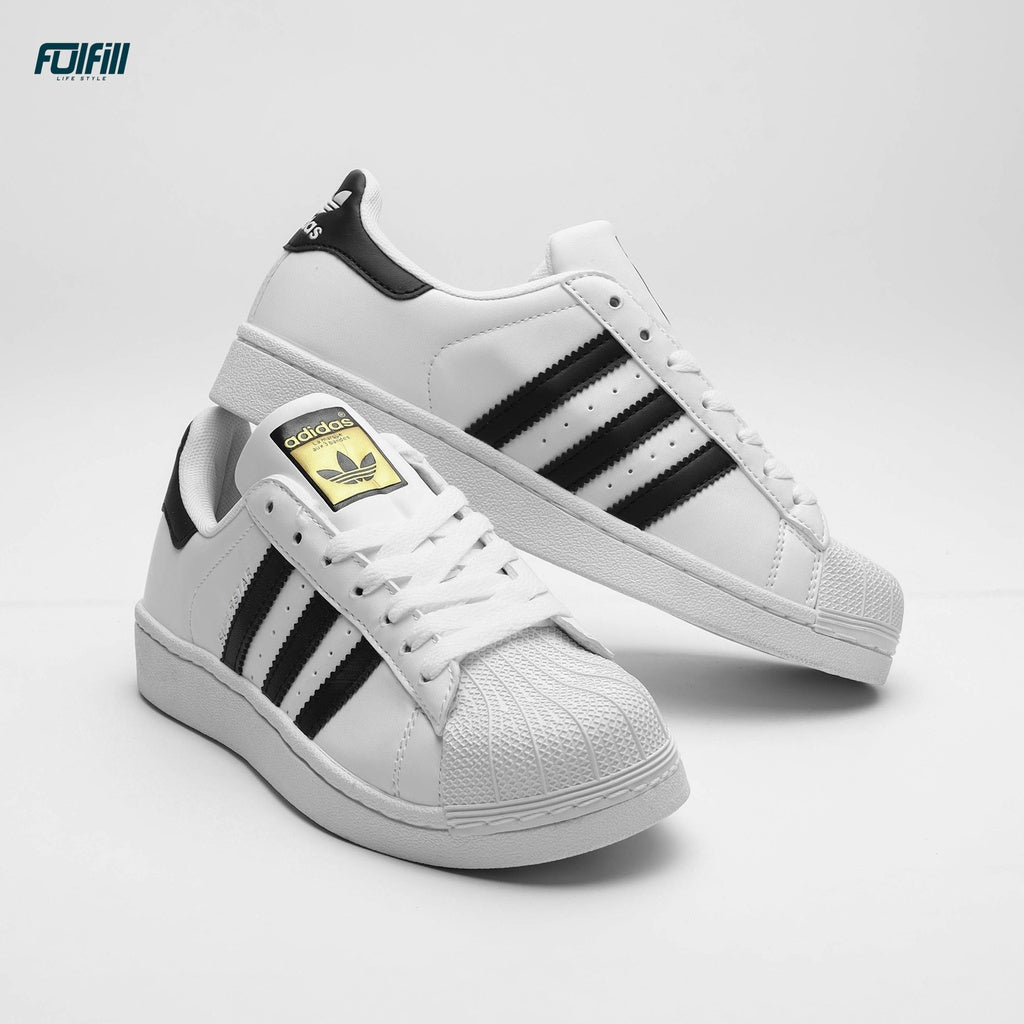 Adidas Superstar Sneakers - Black on white