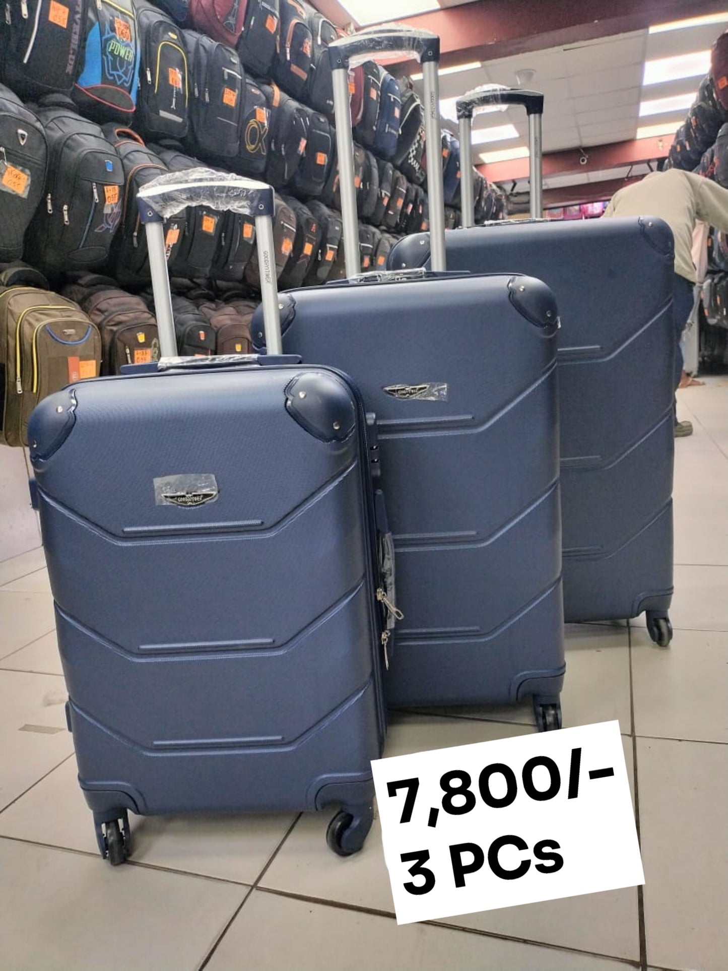 Suitcase 3pc Set (Rubber) #003