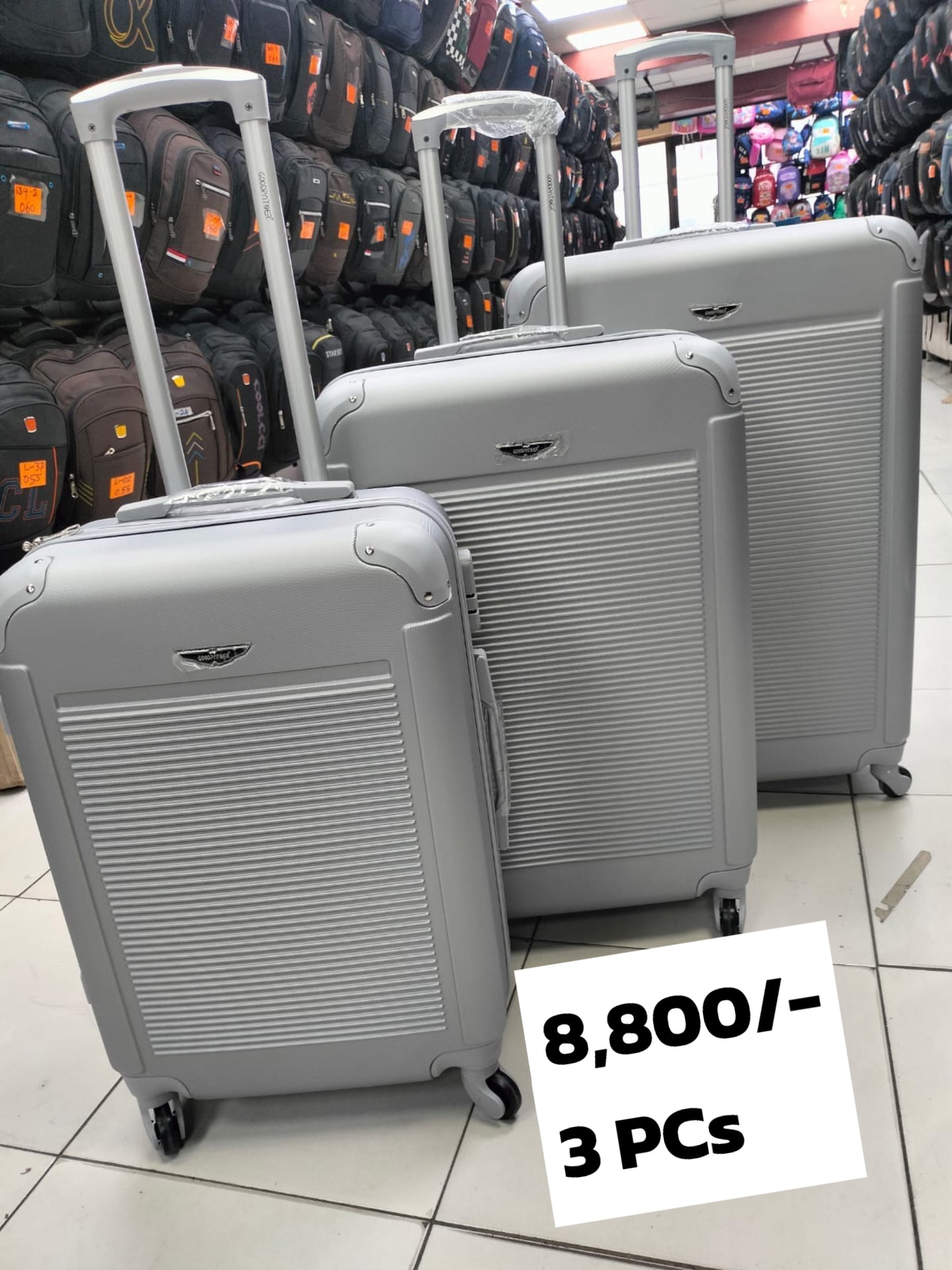 Suitcase 3pc Set (Rubber) #001