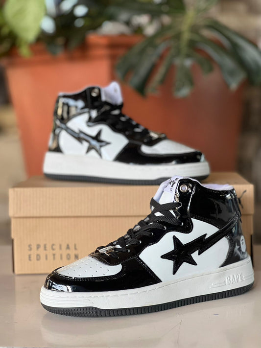 Bape Sta Sneakers High cut - Black White