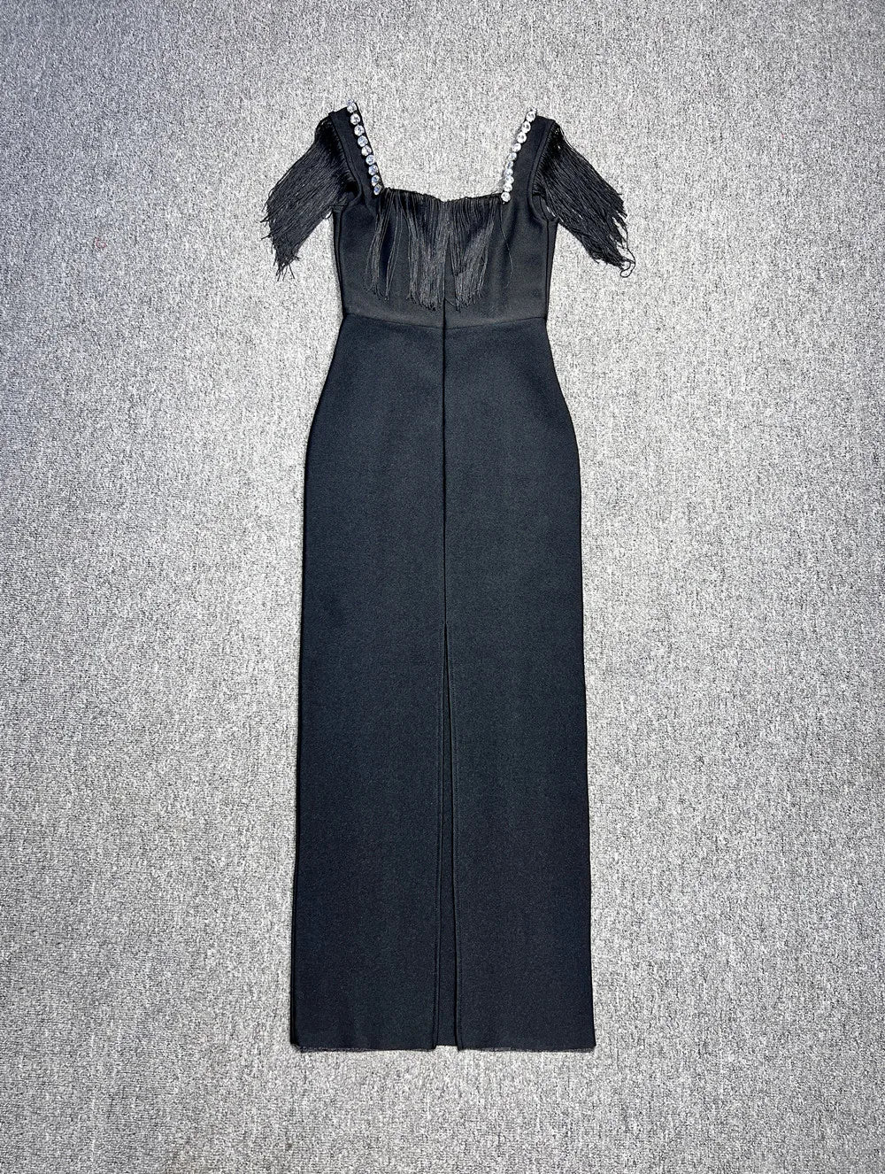 541 The Manhattan Pearl Fringe Gown