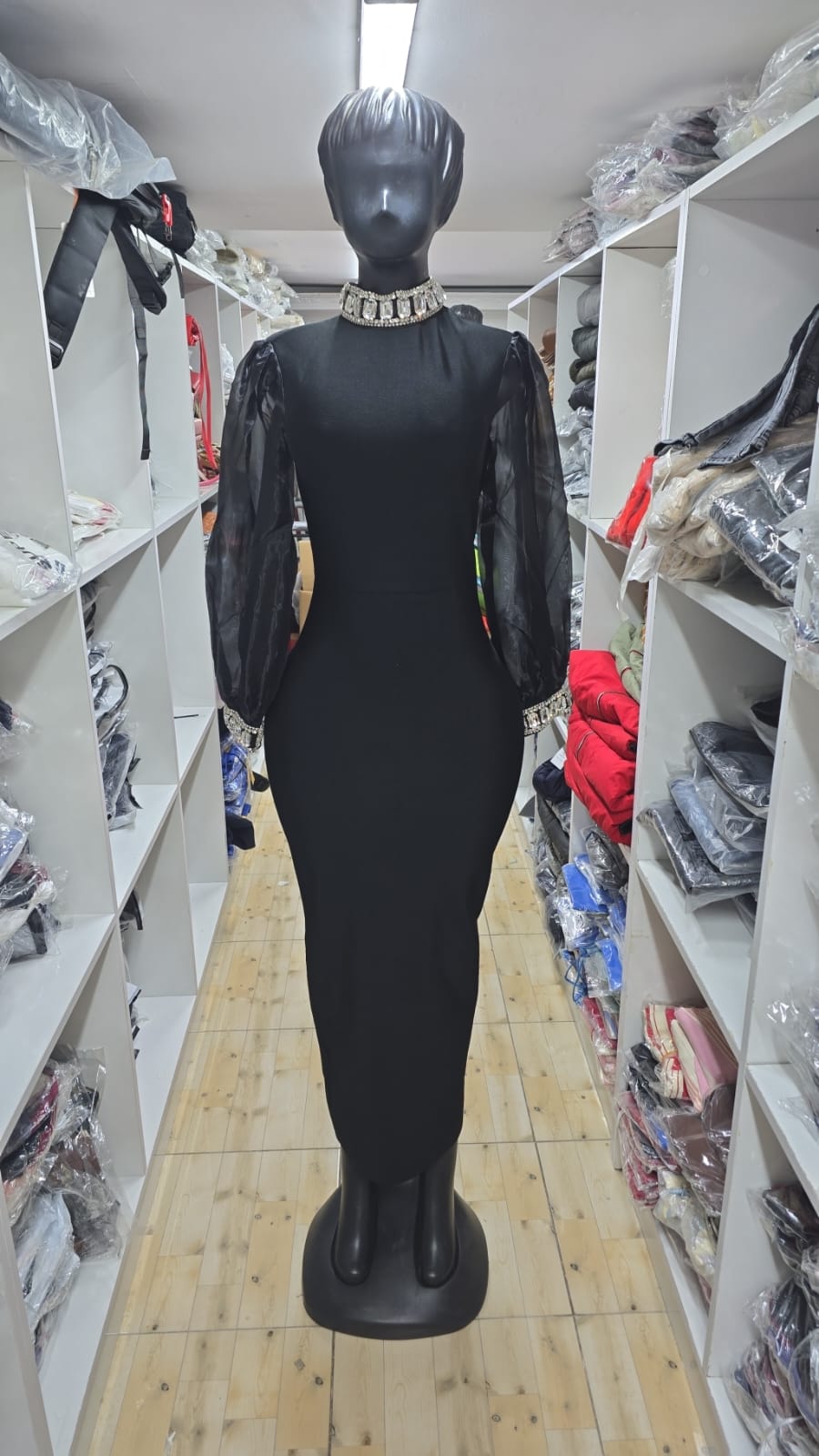 546 The Organza Statement Sheath Dress