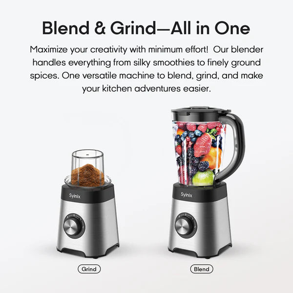 Syinix 2 in 1 High speed Blender