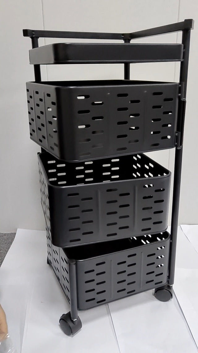 Rotating Storage Rack Organizer -3 Tier