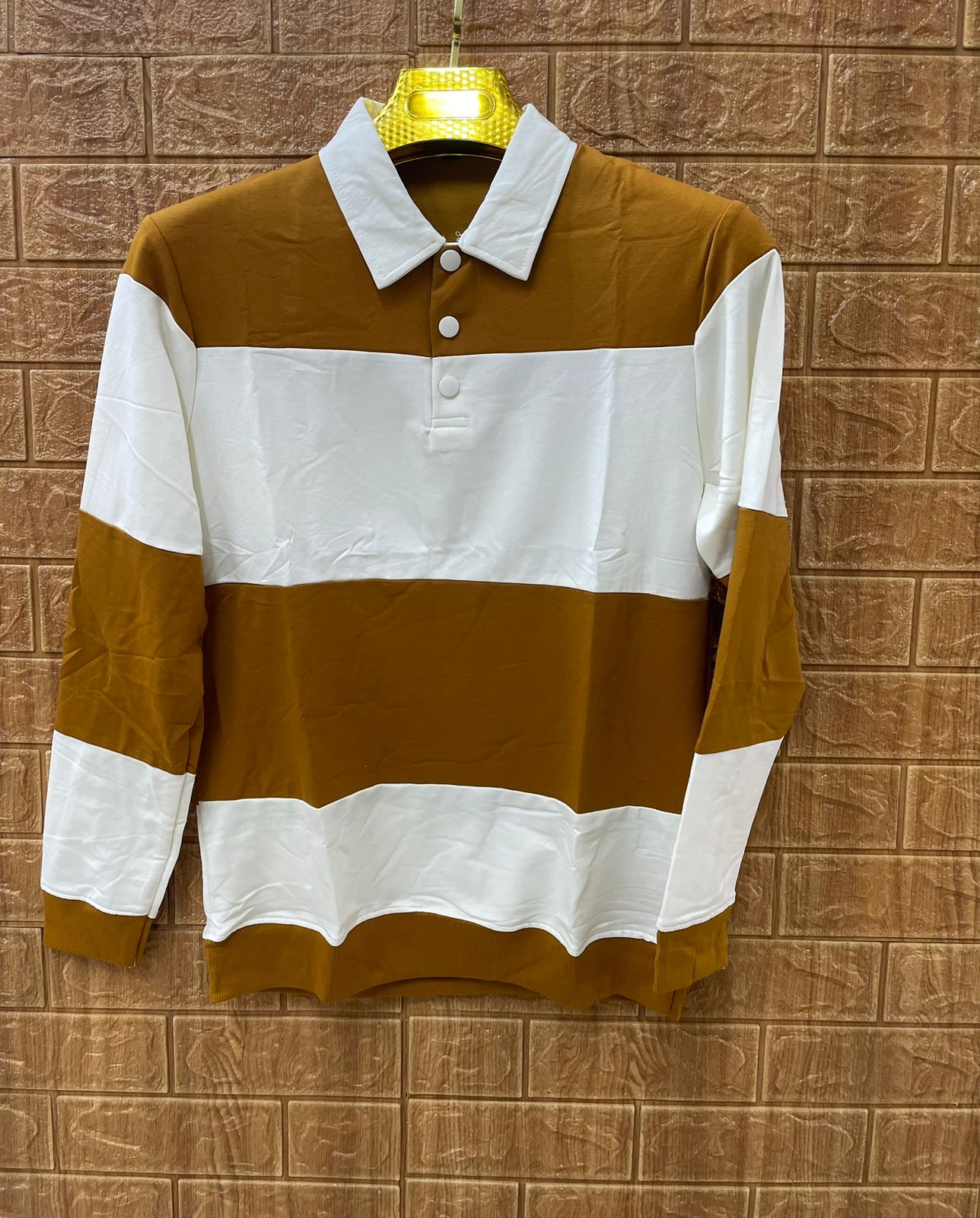 Stripped boss polo shirt - Long Sleeve