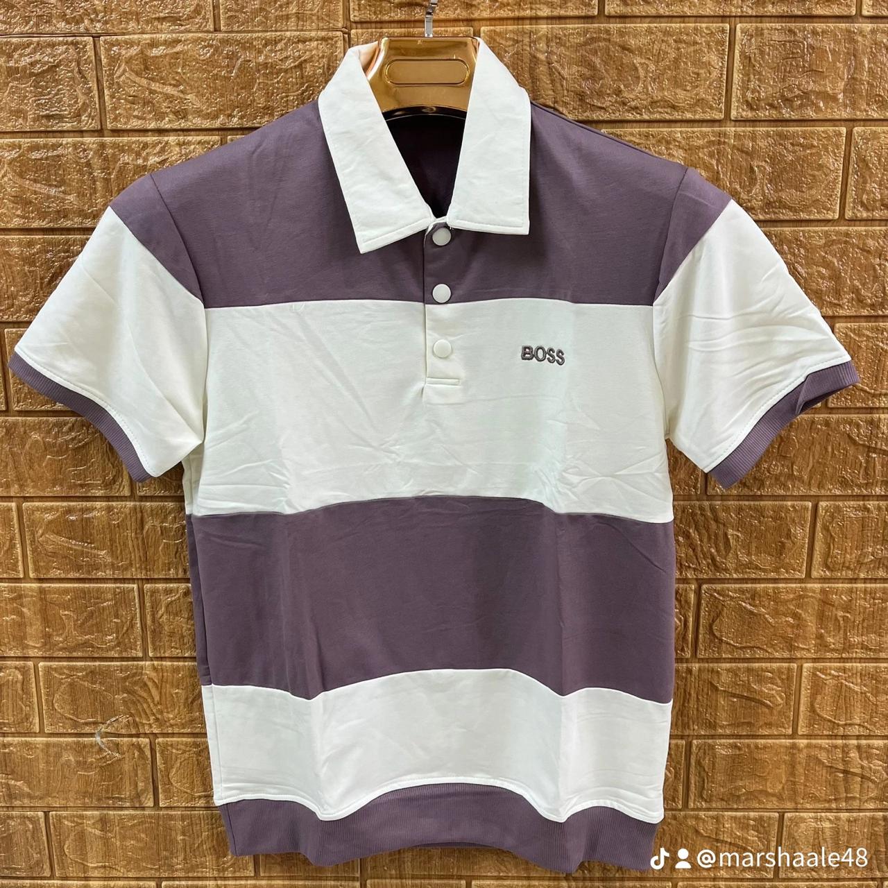 Stripped boss polo shirt - Short Sleeve