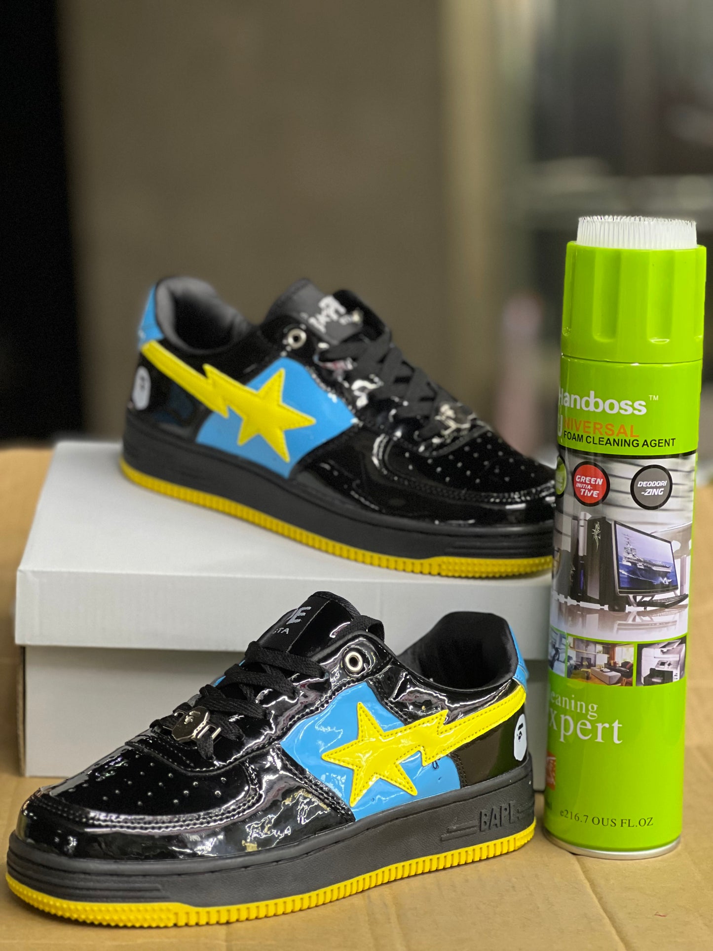 Bape Sta Sneakers - Black / Yellow