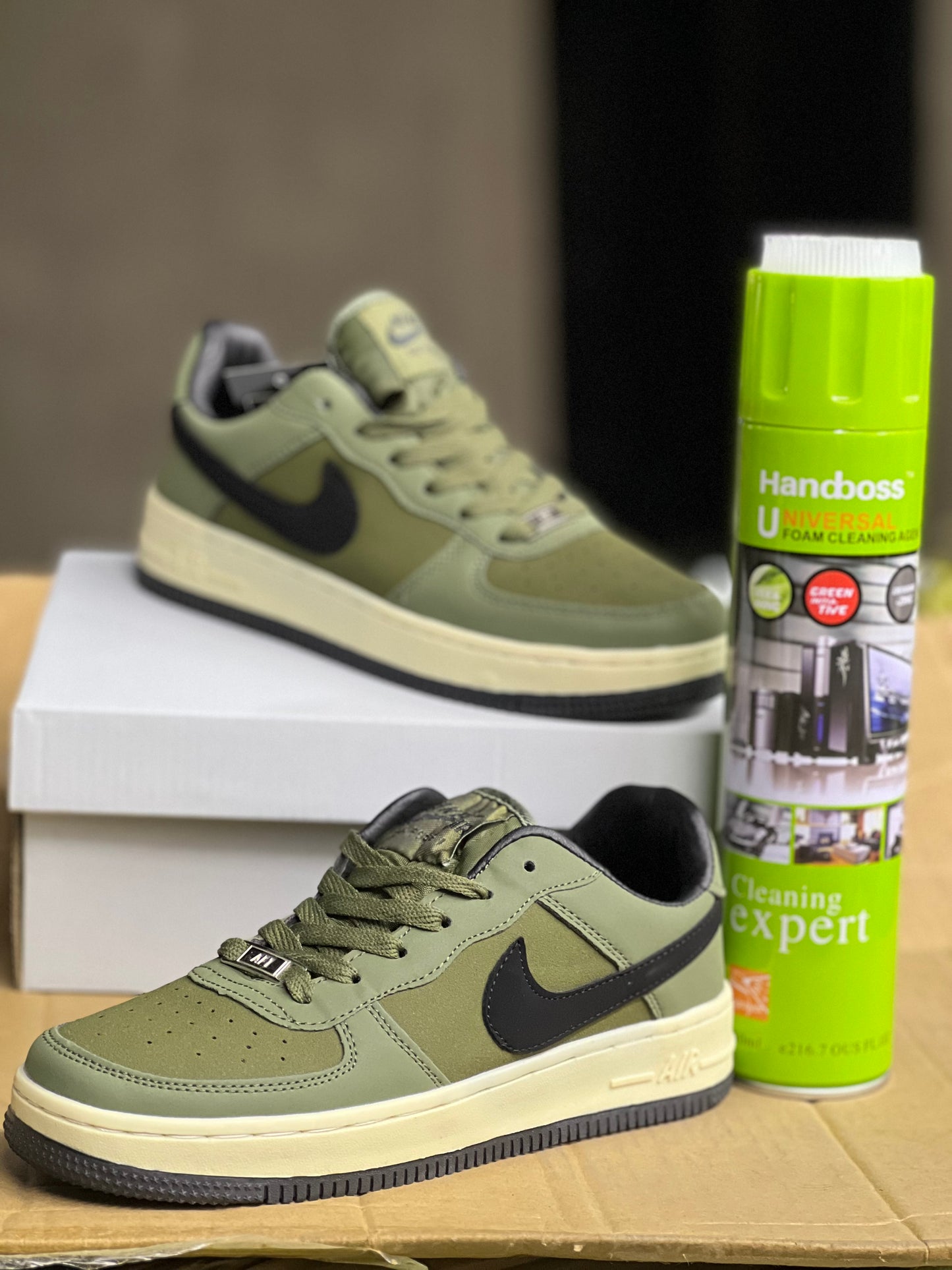 Nike Airforce Suede Sneakers - Army Green