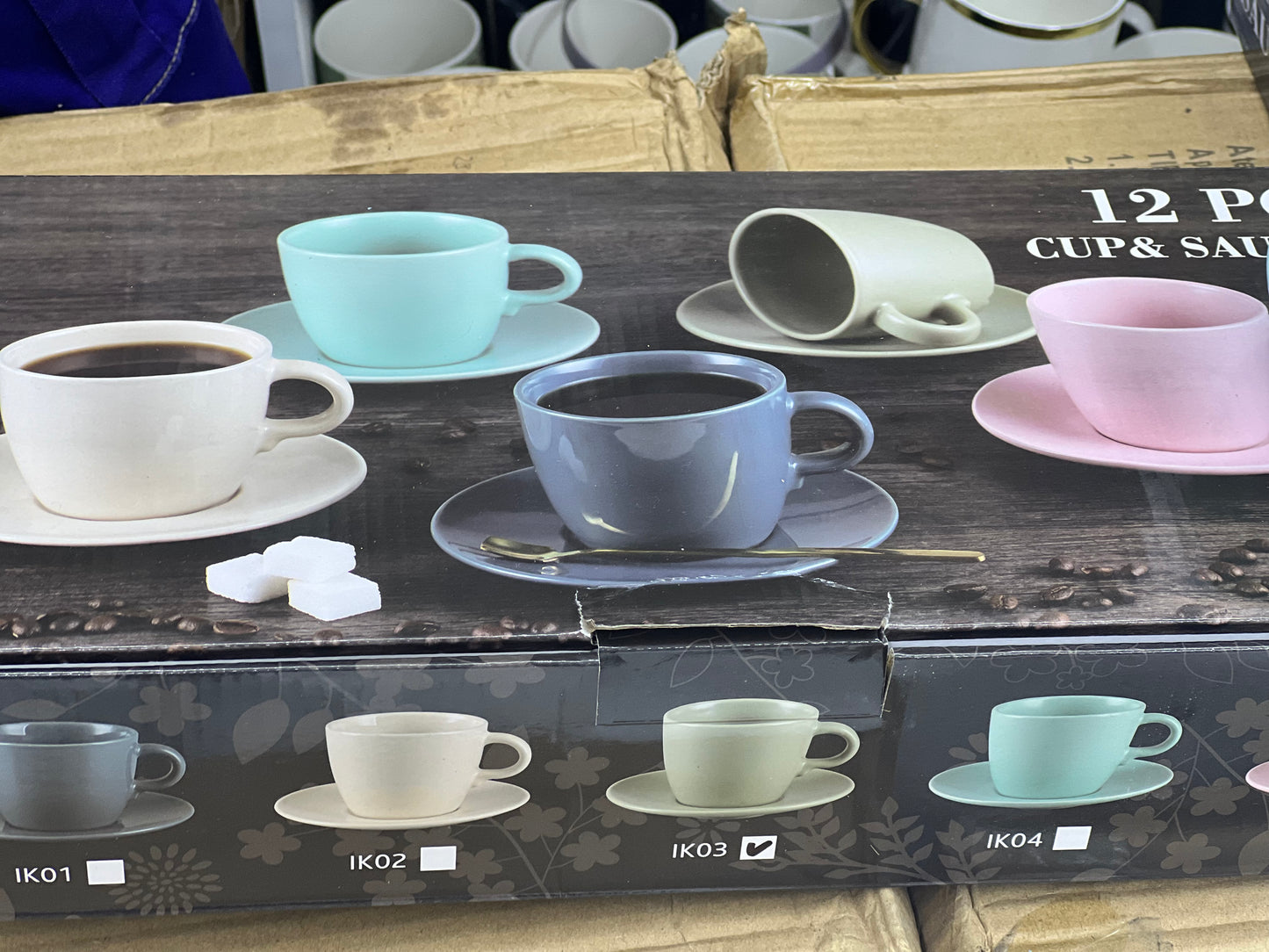 12 Pc cups & saucer set