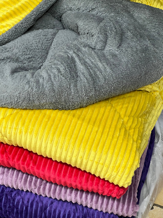 Single Plain velvet duvets