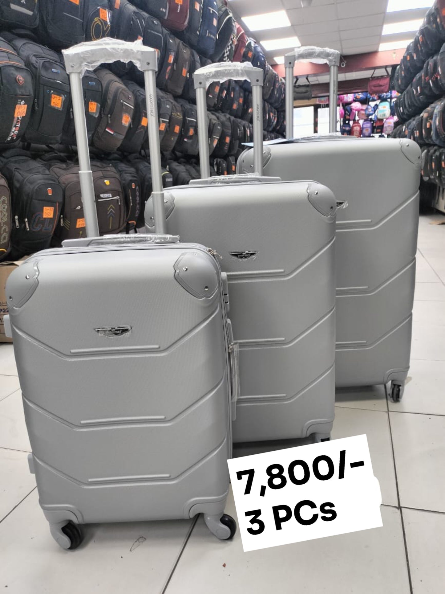 Suitcase 3pc Set (Rubber) #003