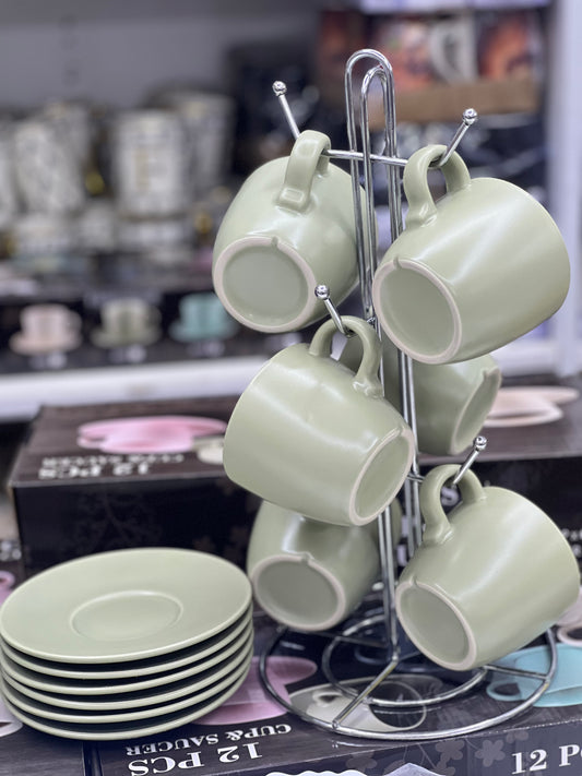 12 Pc cups & saucer set