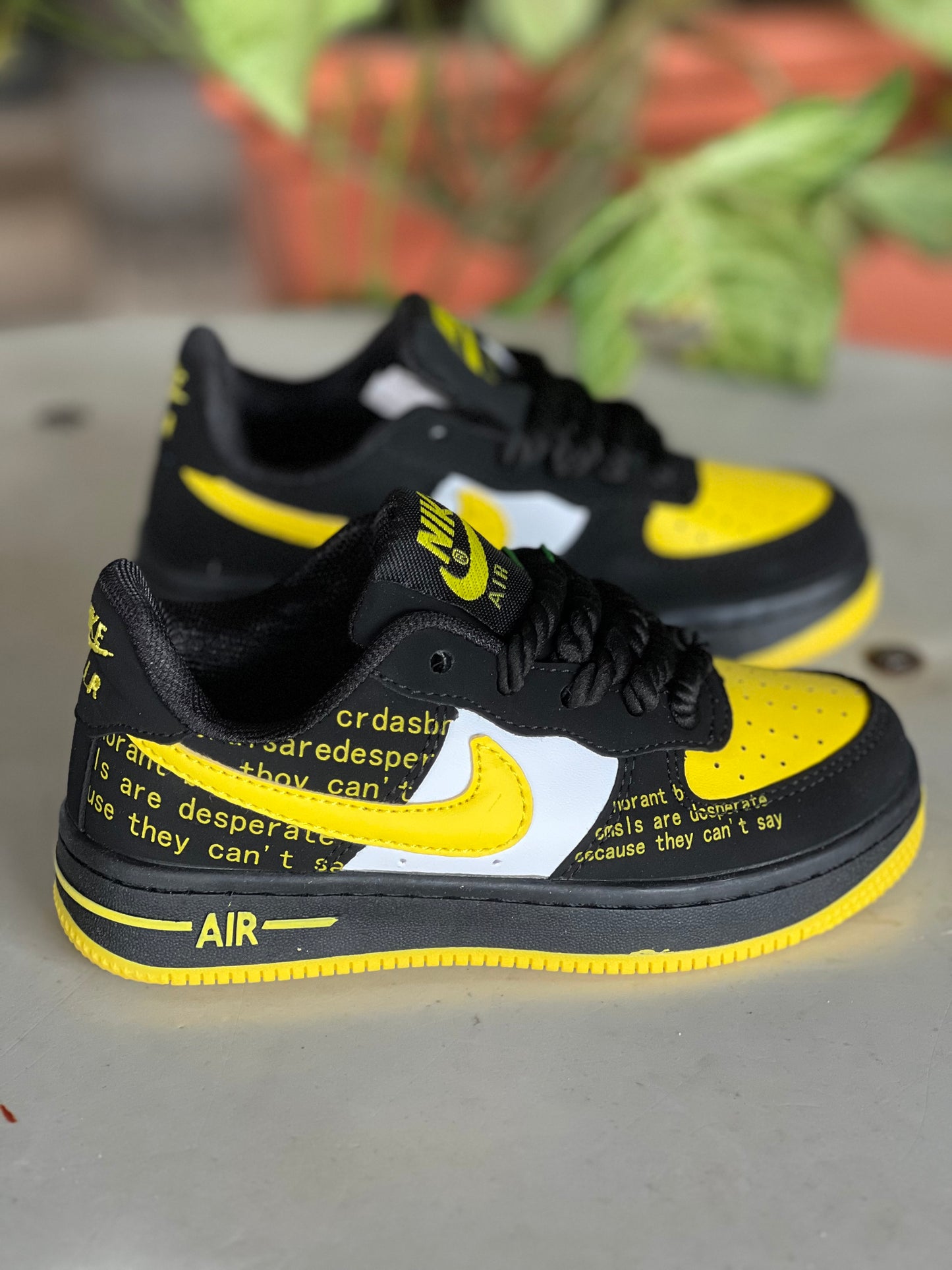 Kids suede Airforce sneakers - Yellow