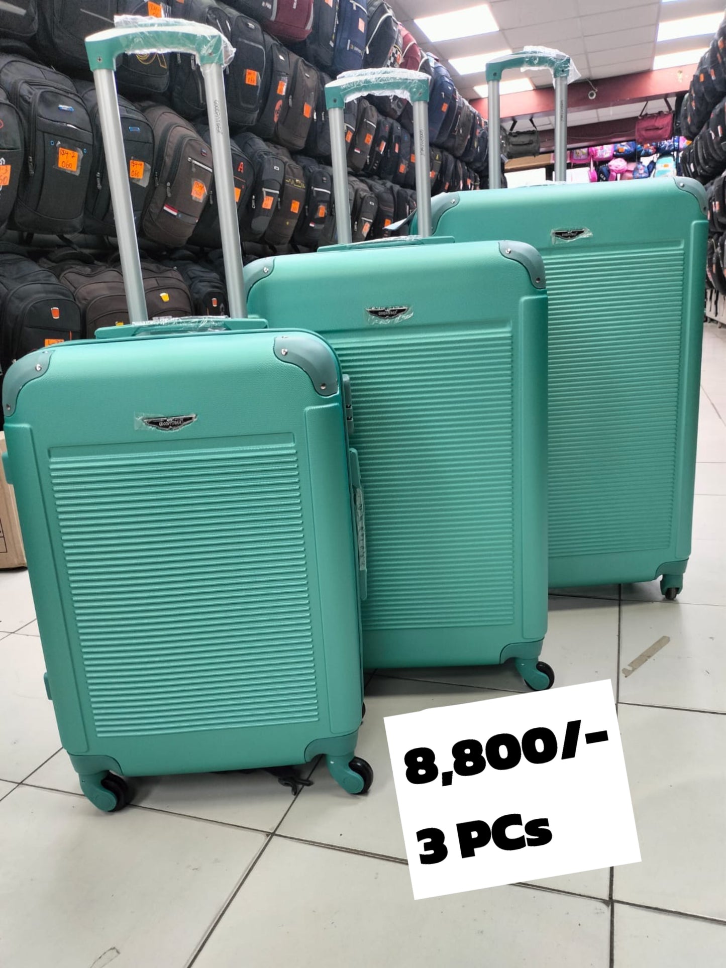 Suitcase 3pc Set (Rubber) #001