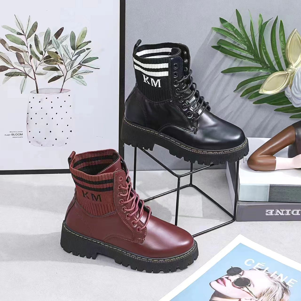 Wholesale Leather boots - 100 pcs