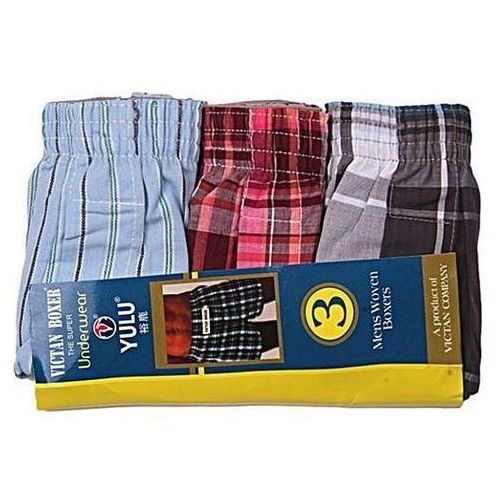 Premium Men's Woven Boxers (3-Pack)