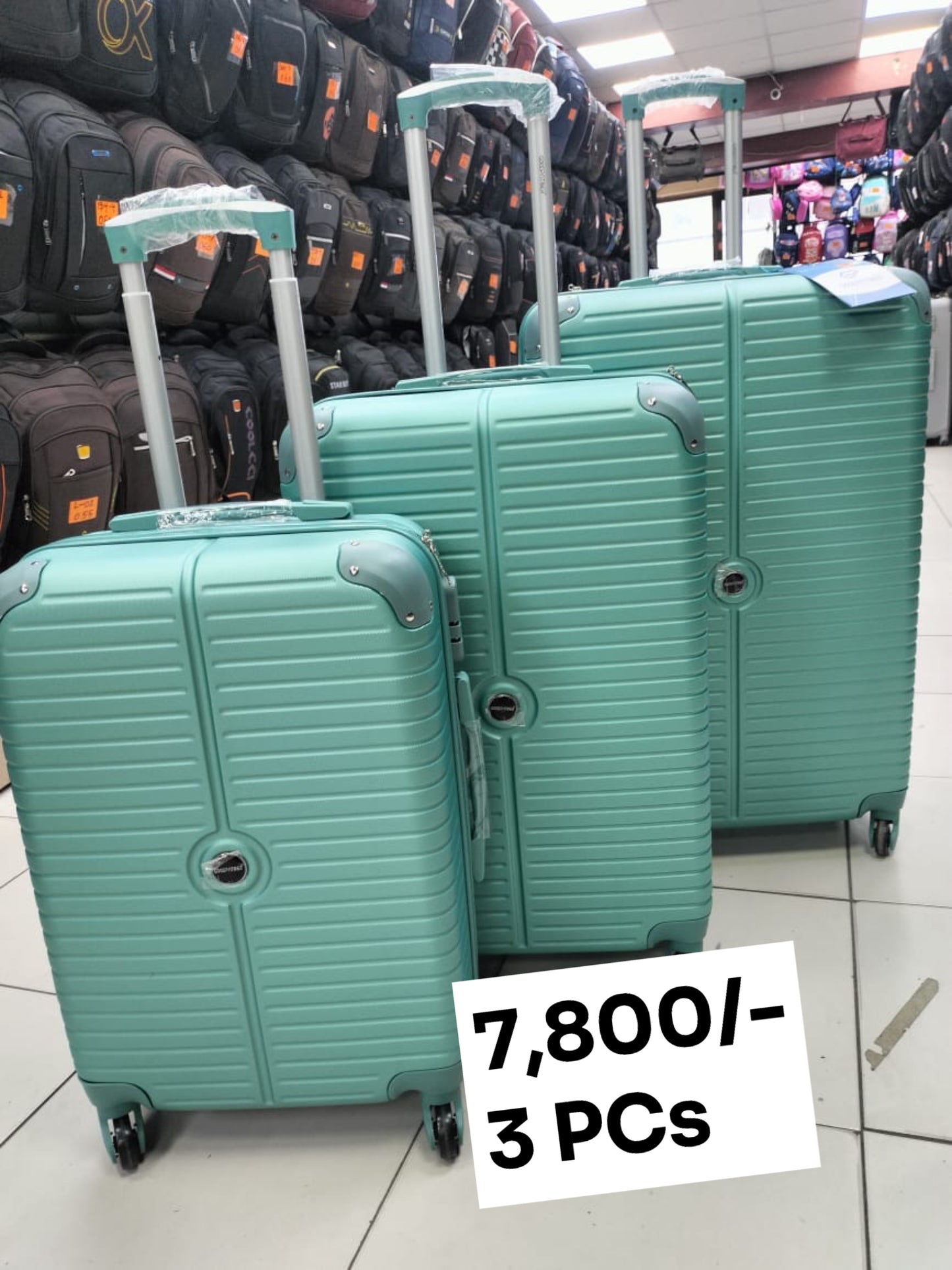 Suitcase 3pc Set (Rubber) #004