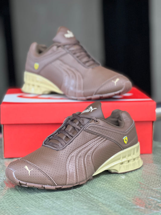 Puma x Ferrari - Brown/Mustard