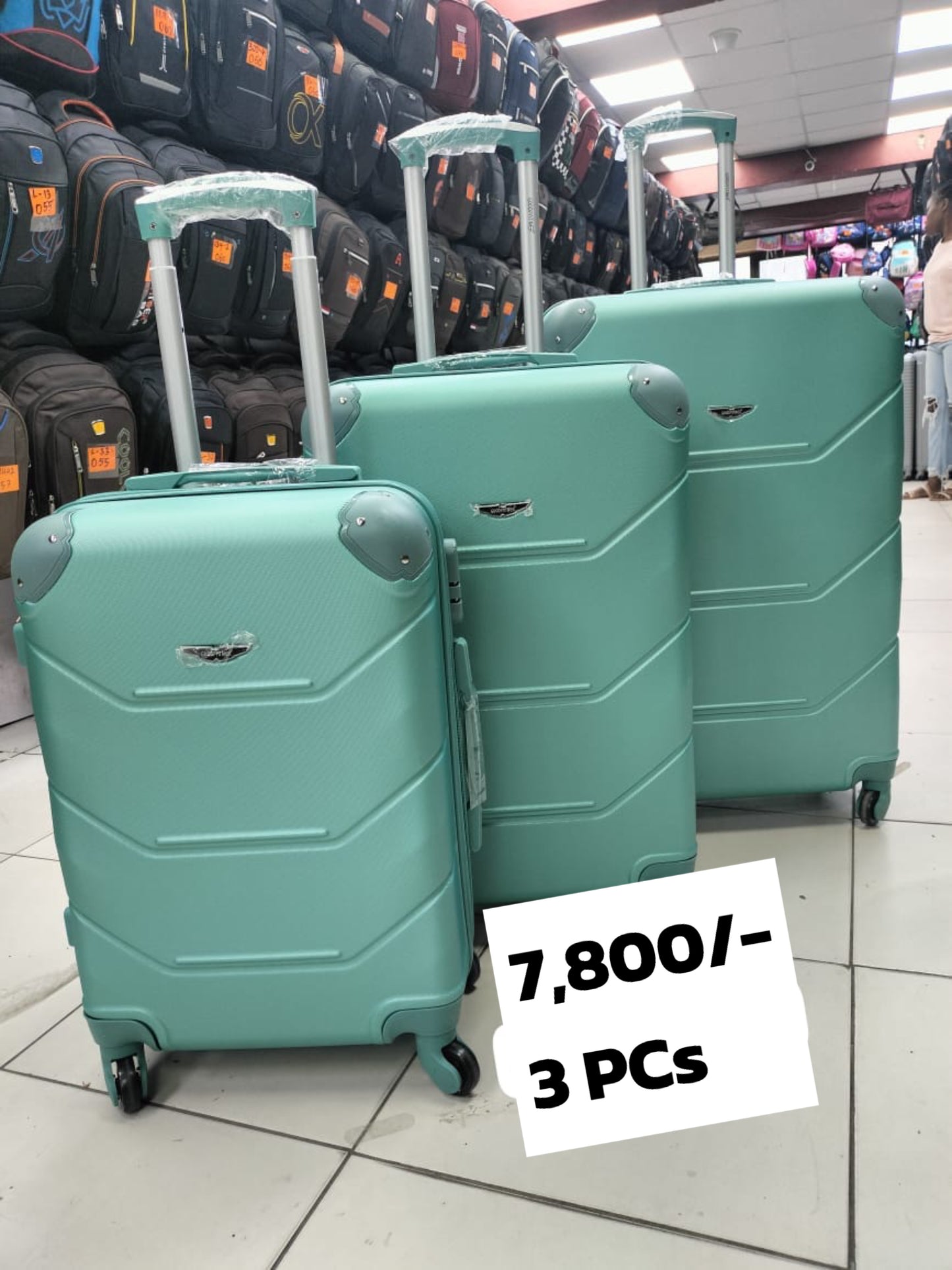 Suitcase 3pc Set (Rubber) #003