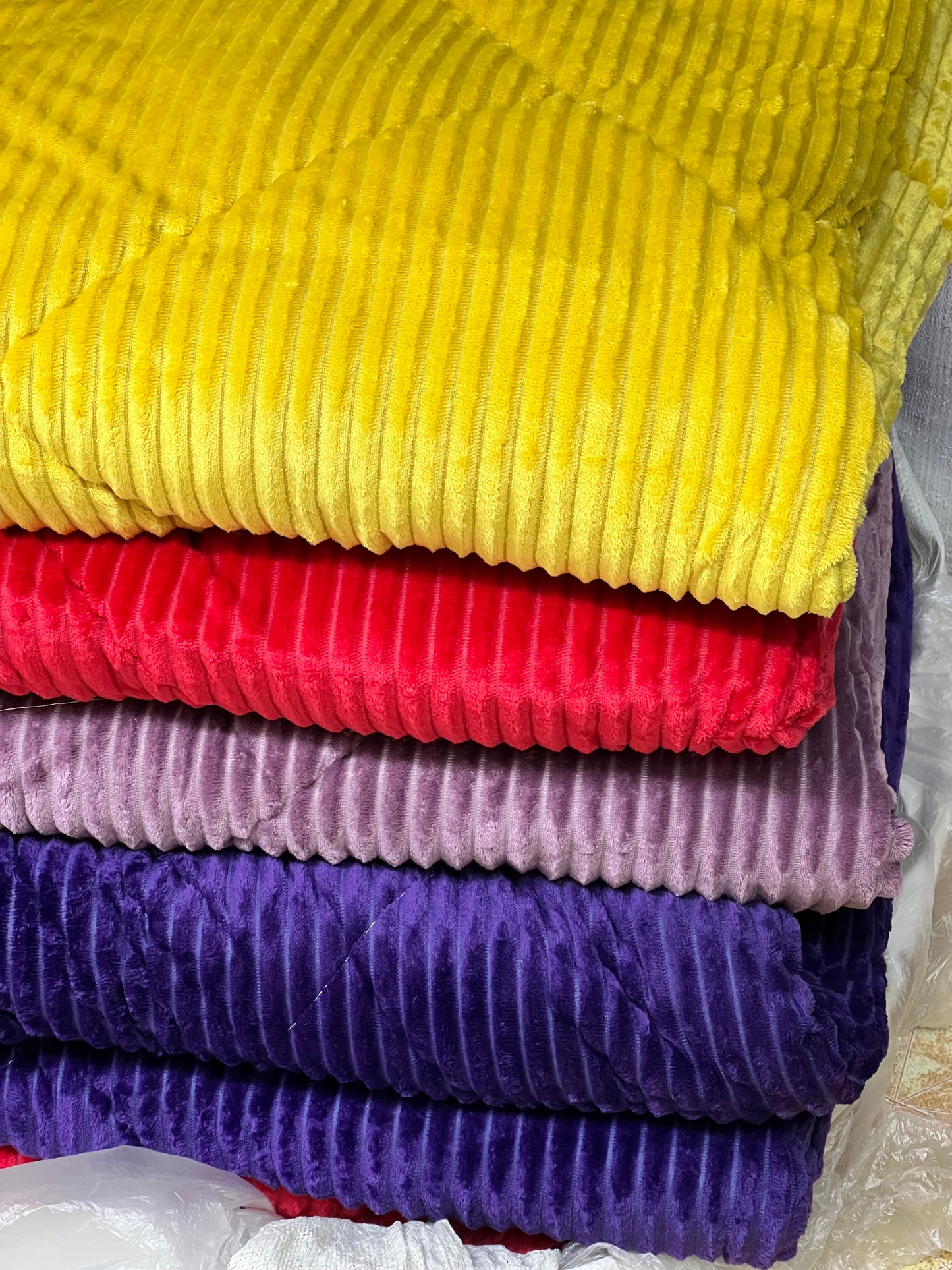 Single Plain velvet duvets