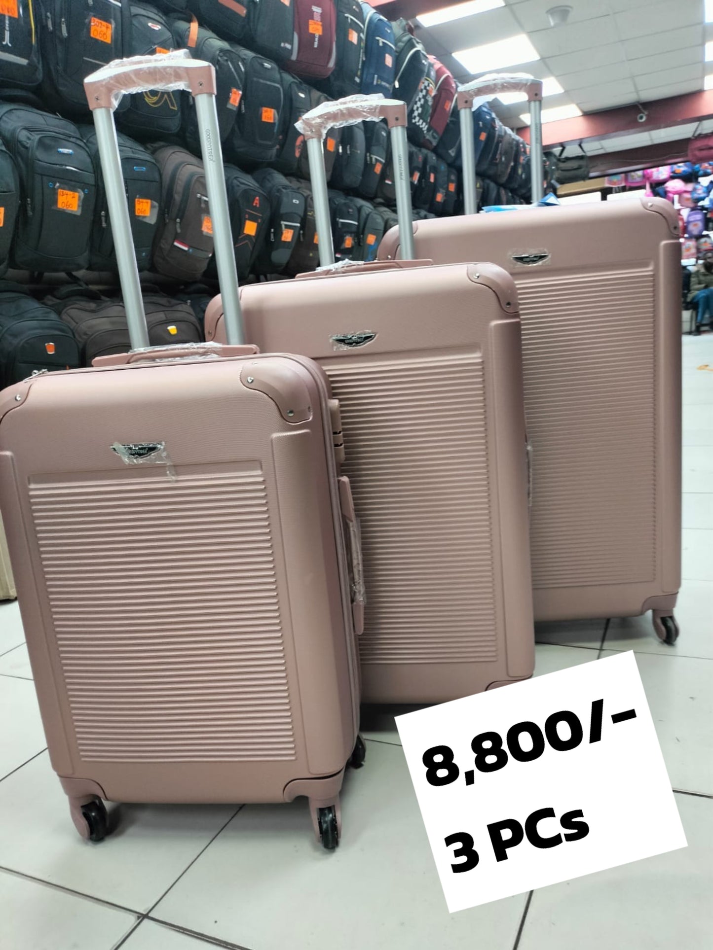 Suitcase 3pc Set (Rubber) #001