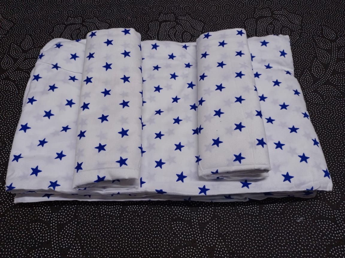 Bed Sheets + Pillow Case Set #002 (Printed) - Whites