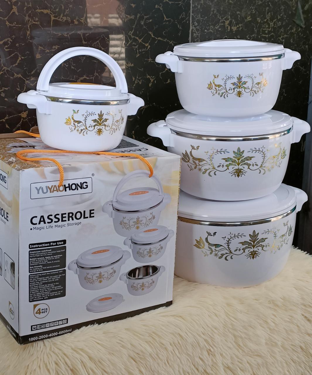 Casserole Set (4) - White