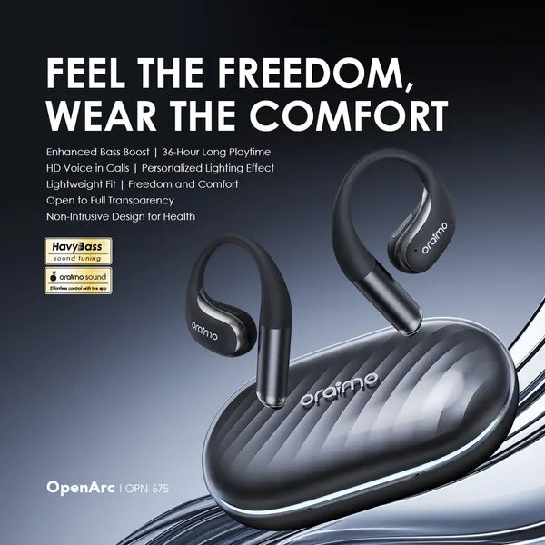 oraimo OpenArc Open-Ear Wireless Earphones