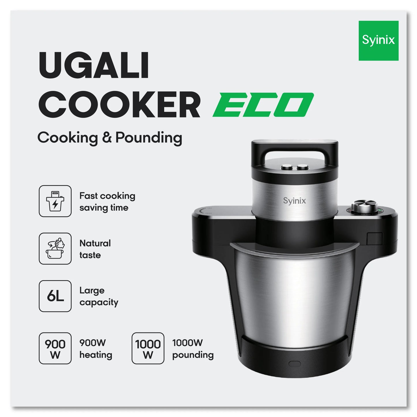 Syinix Ugali Cooker Eco Multi-functional Food Cooker