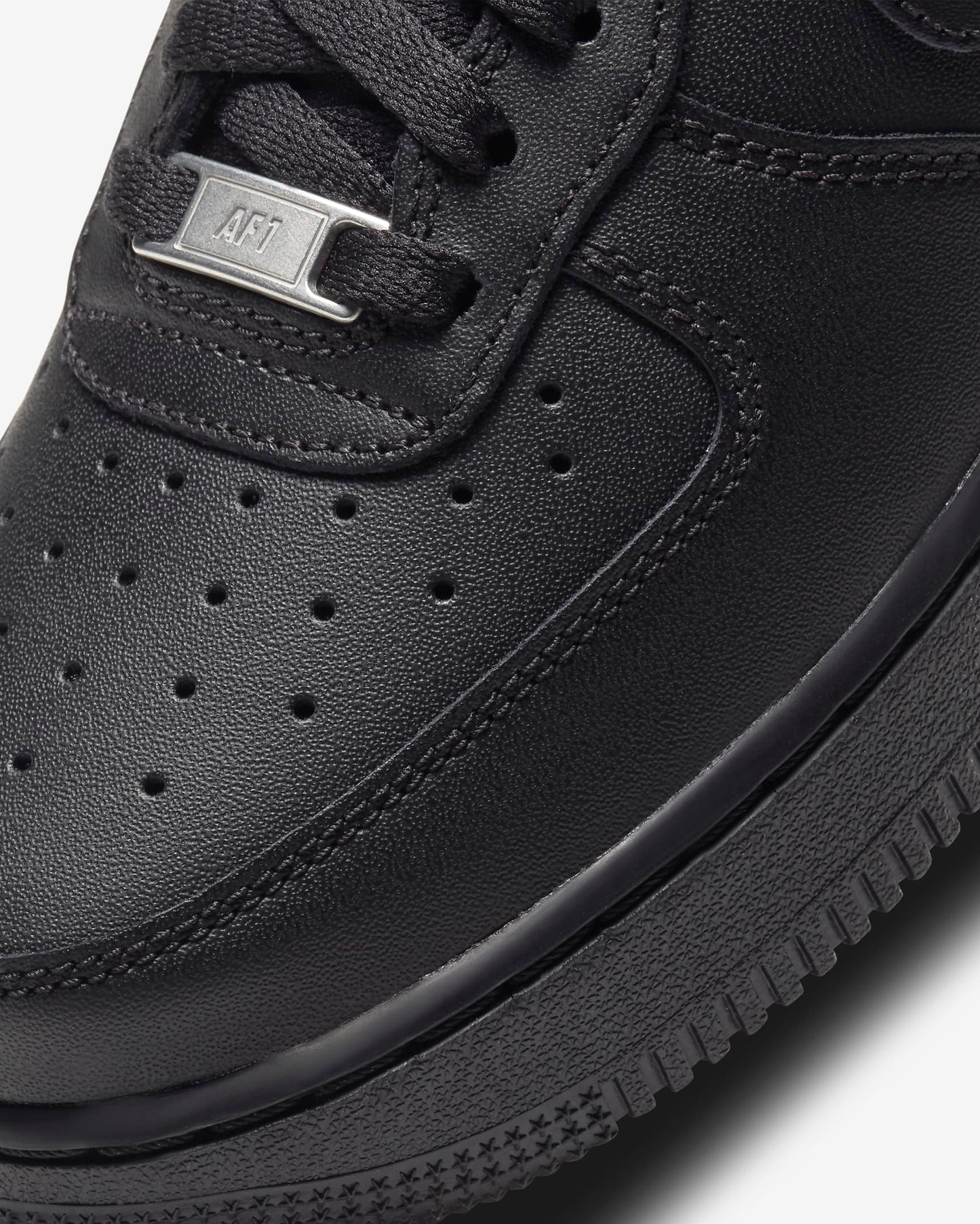 Nike Airforce 1 Sneakers - Black Double Sole