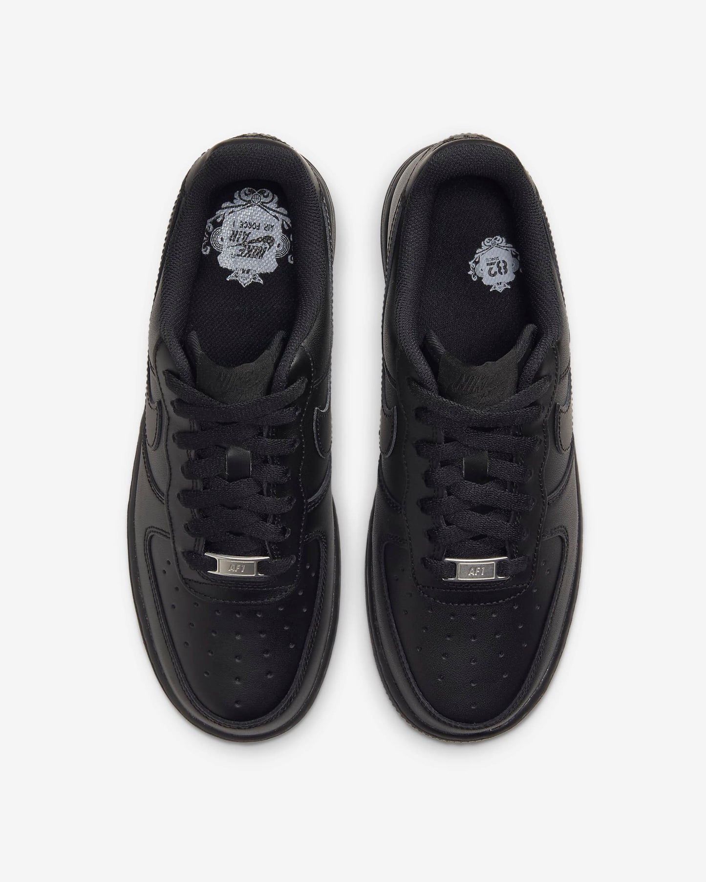 Nike Airforce 1 Sneakers - Black Double Sole