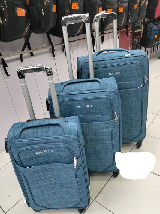 Suitcase 3pc Set - Turquoise Blue