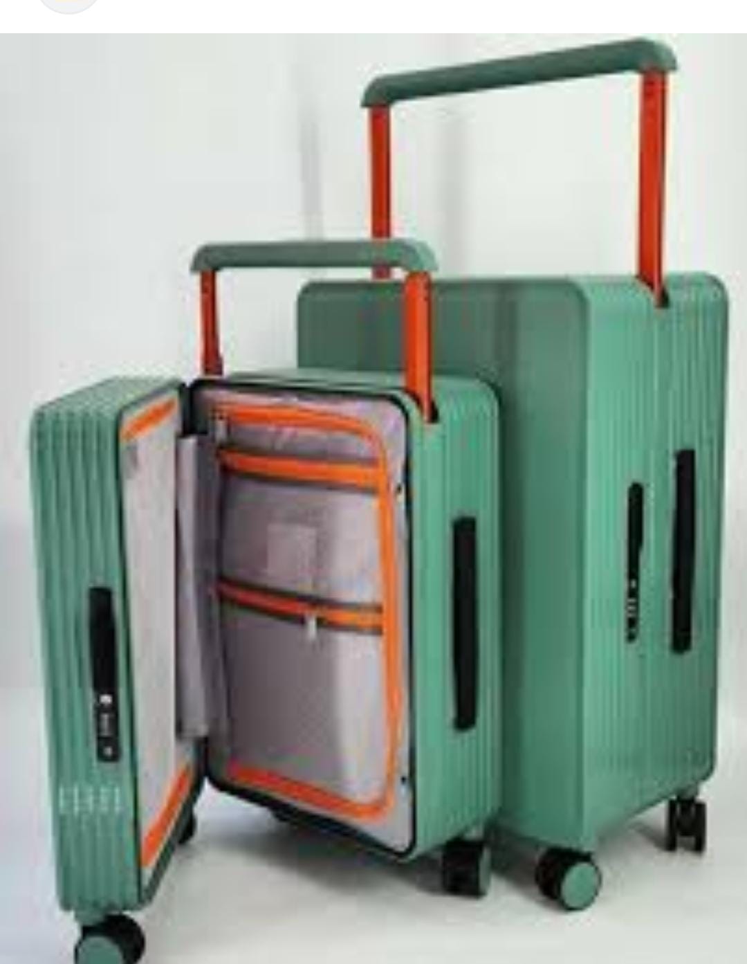 Suitcase 2pc Set (Zipperless) - Green